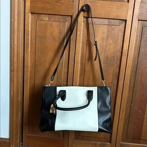 Ralph Lauren Newbury Black/White Shoulder Bag